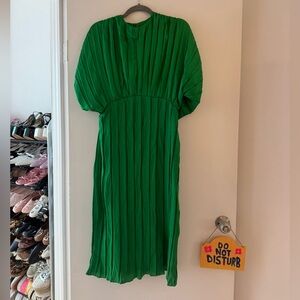 Zara Vibrant Green Midi Dress